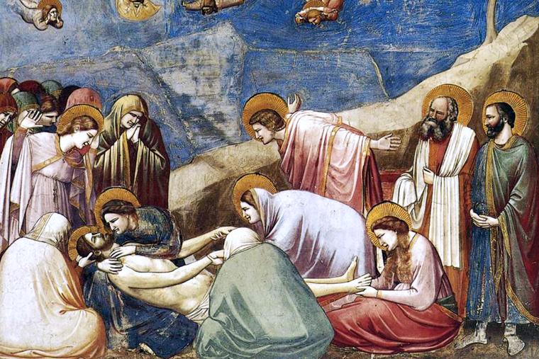 Giotto, “Lamentation (The Mourning of Christ),” ca. 1304-1306, Scrovegni Chapel, Padua, Italy