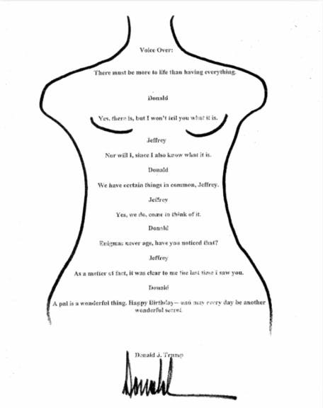 Trump Team Taunts WSJ After Release Of Supposed Trump Letter To Epstein