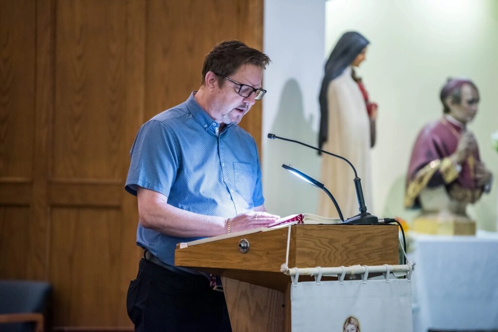 Mass is celebrated at Sacred Heart Church in Vancouver, British Columbia. Credit: Photo courtesy of The B.C. Catholic