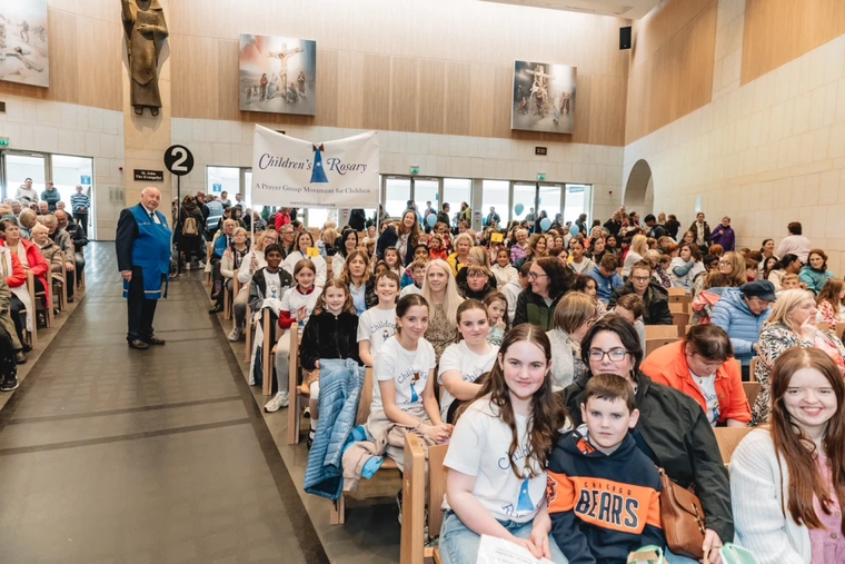 The All Ireland Rosary Rally has attracted increasingly larger crowds. This year’s rally included a youth conference and a prayer vigil in the basilica to welcome the feast of Pentecost on June 8, 2025.