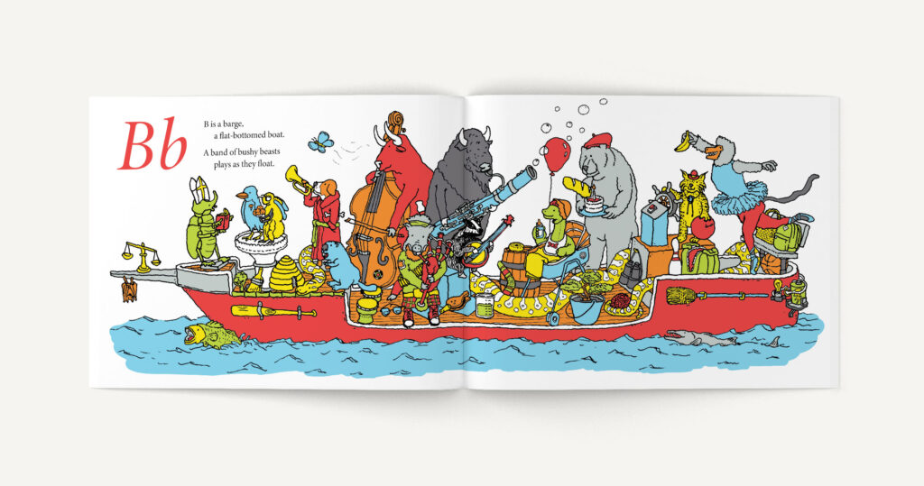 Beautiful pictures in the new children's book.