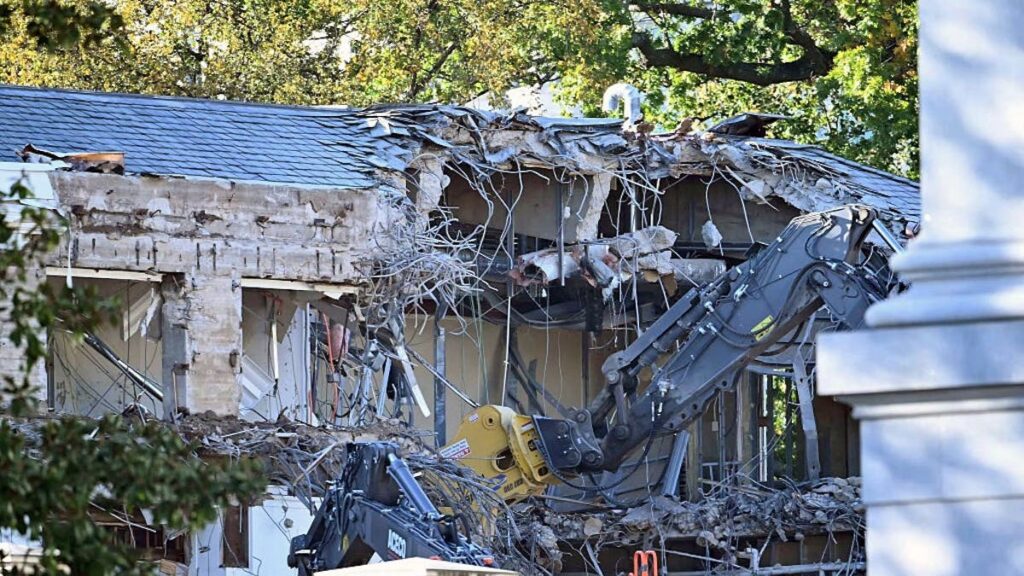 Work Begins On Trump’s ‘New, Big, Beautiful White House Ballroom’