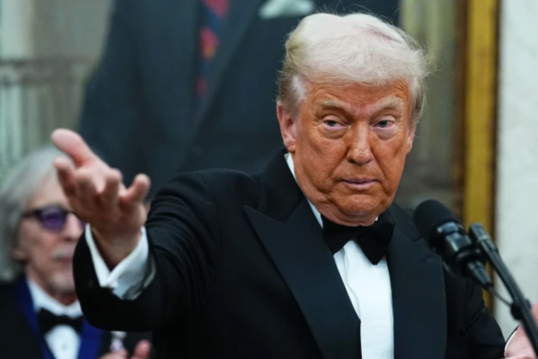 U.S. President Donald Trump delivers remarks on Dec. 6, 2025, in Washington.