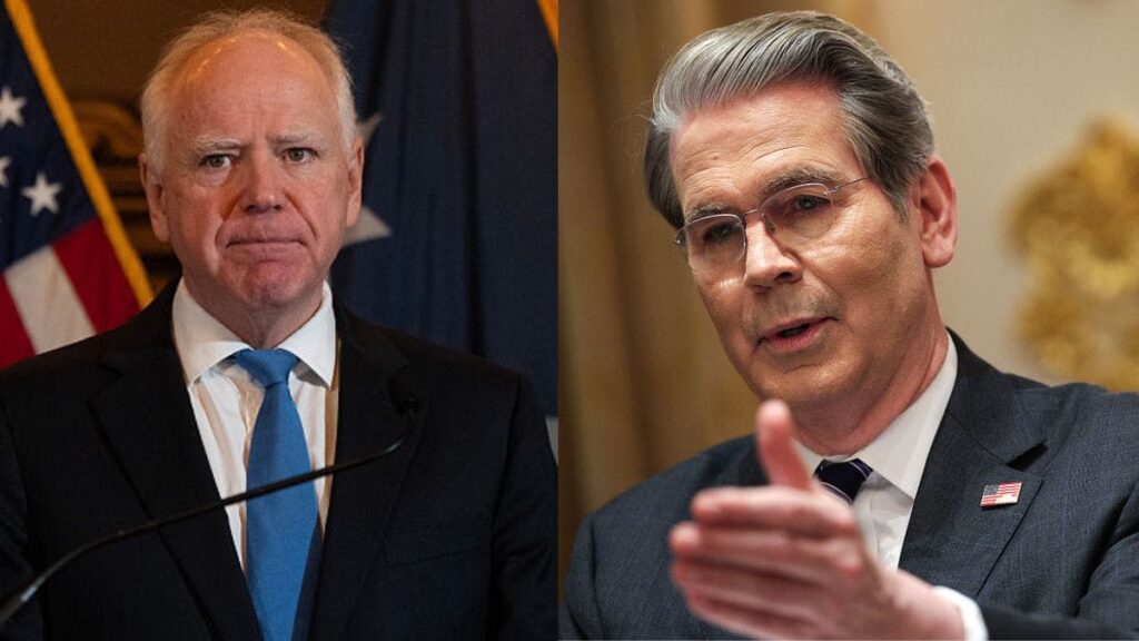 Bessent Blasts ‘Coward’ Tim Walz For Withholding Security Amid Fraud Probe, Anti-ICE Protests