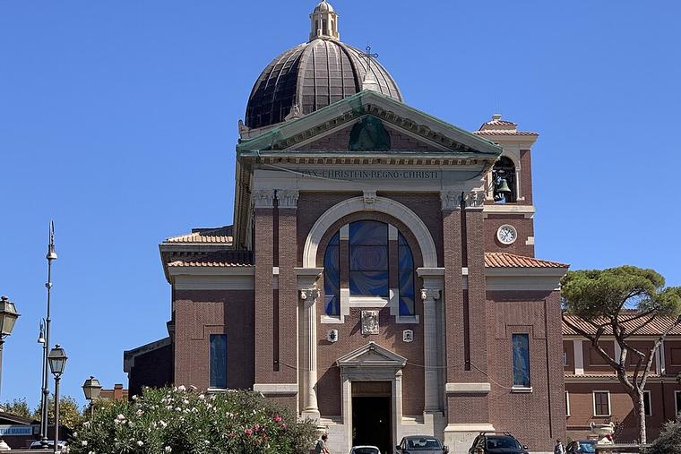 The Basilica of Santa Maria Regina Pacis in Ostia, a town 17 miles southwest of Rome.