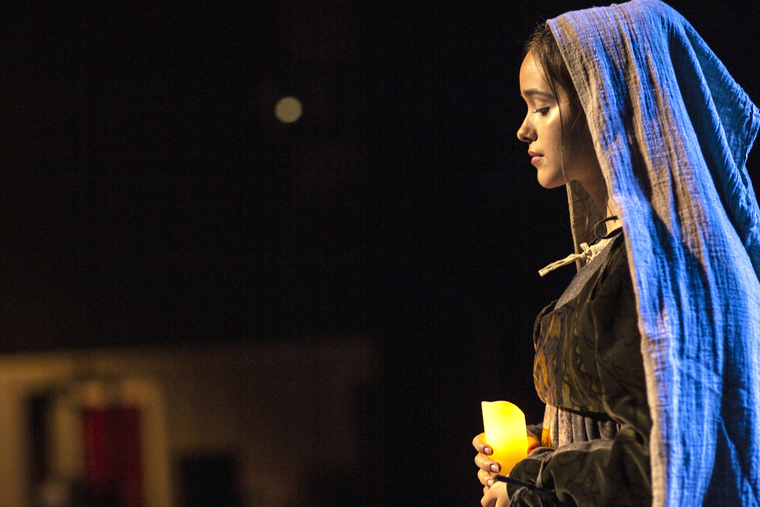 Eyma, a French singer and actress, stars as Bernadette Soubirous in ‘Bernadette, The Musical.’