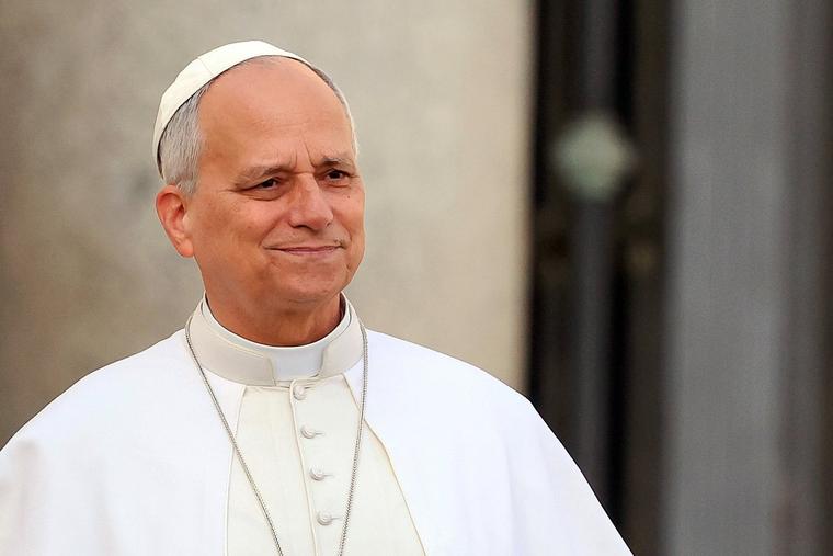 Pope Leo XIV greets the faithful gathered in St. Peter’s Square for the Jubilee of the Poor at the Vatican, Nov. 16, 2025.