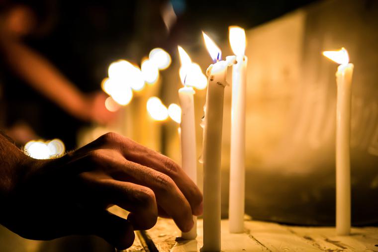 Candlelight vigil in Islamabad, Pakistan.