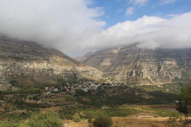 The town of Akoura, Lebanon.