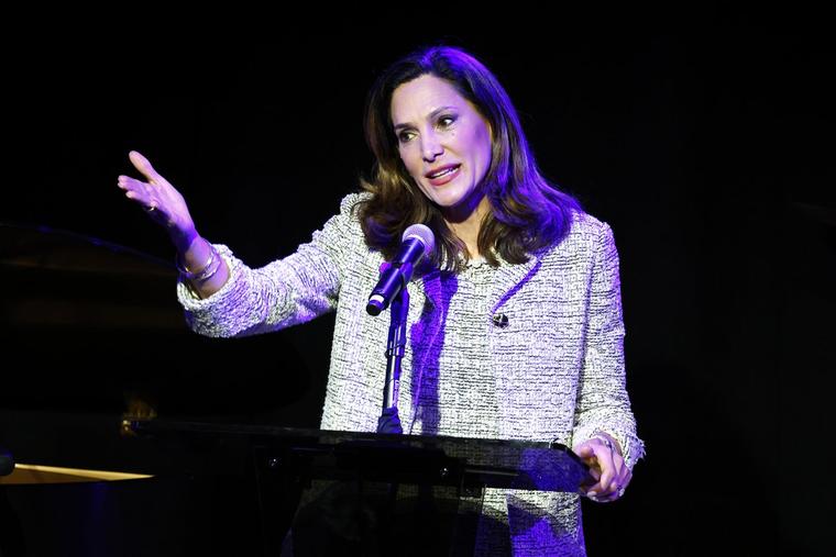 Congresswoman María Elvira Salazar speaks onstage during the 2023 RIAA Honors on Tuesday, Sept. 19, 2023, in Washington, D.C.