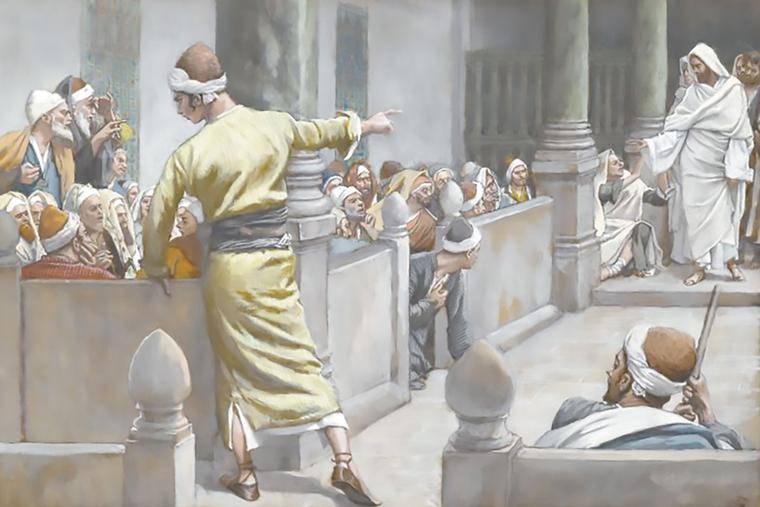 The Healed Blind Man Tells His Story to the Jews, James Tissot.