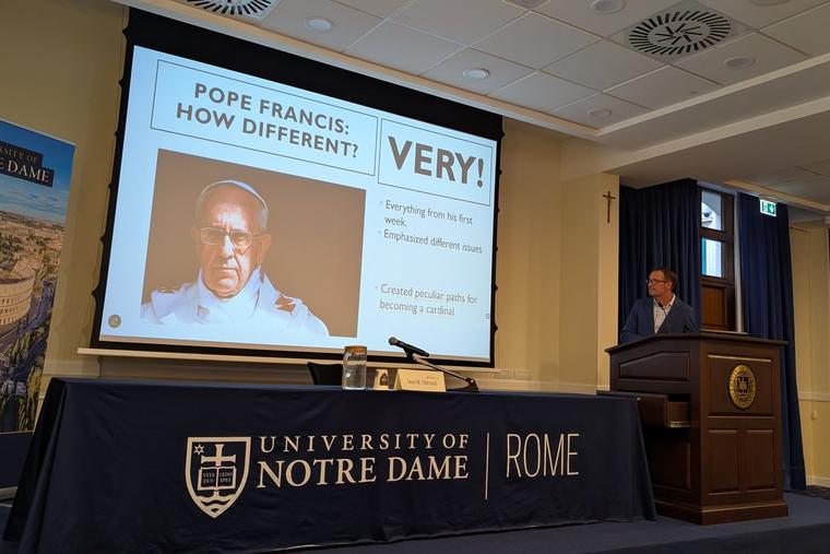 An event on the campus of Notre Dame.