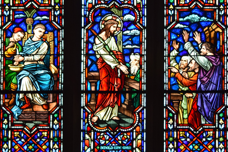 “Jesus Before Pilate,” St. Mary’s Cathedral, Ogdensburg, New York