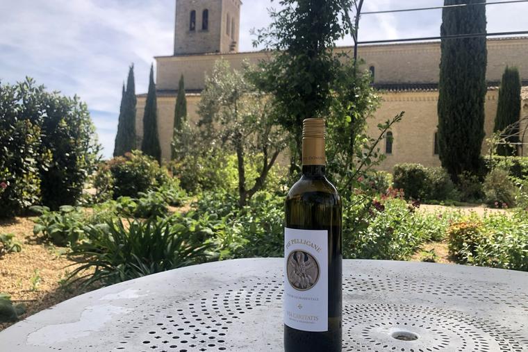 ‘Pie Pellicane’ wine at the Abbey of Barroux