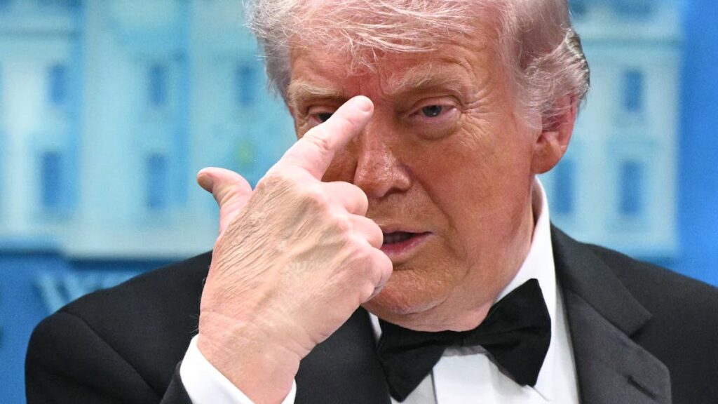 Trump Explains Delay Leaving Ballroom, Says He Wanted To Personally Assess Scene