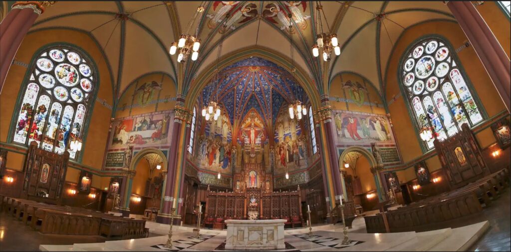 Cathedral of the Madeleine panorama