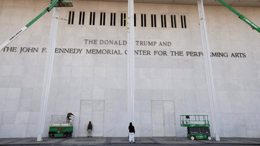 Trump To Congress: You Run The Kennedy Center
