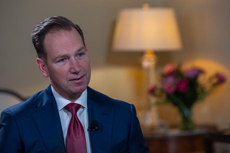 U.S. Ambassador to the Holy See Brian Burch speaks with EWTN News at his residence in Rome on Feb. 26, 2026.