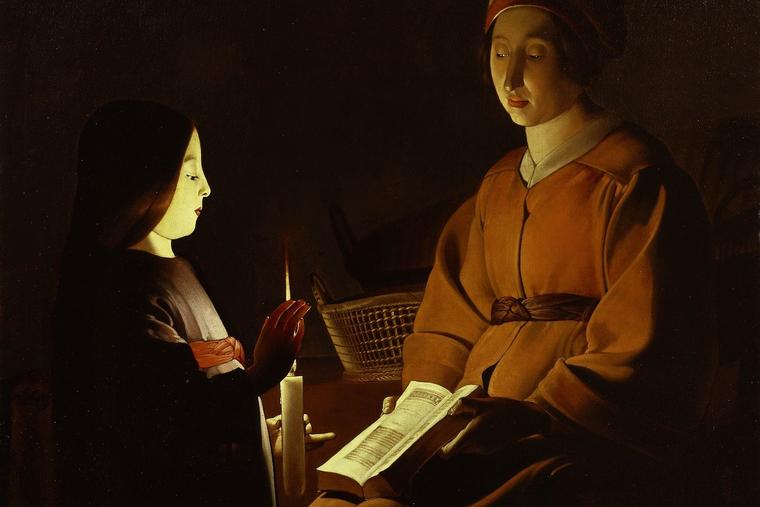 'Education of Mary' by Georges de La Tour.