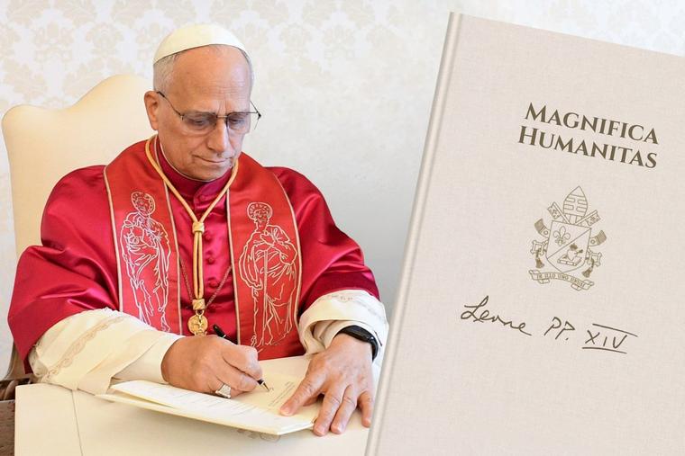 The Pope announces the release of 'Magnifica Humanitas' (“Magnificent Humanity”) on May 15, 2026.