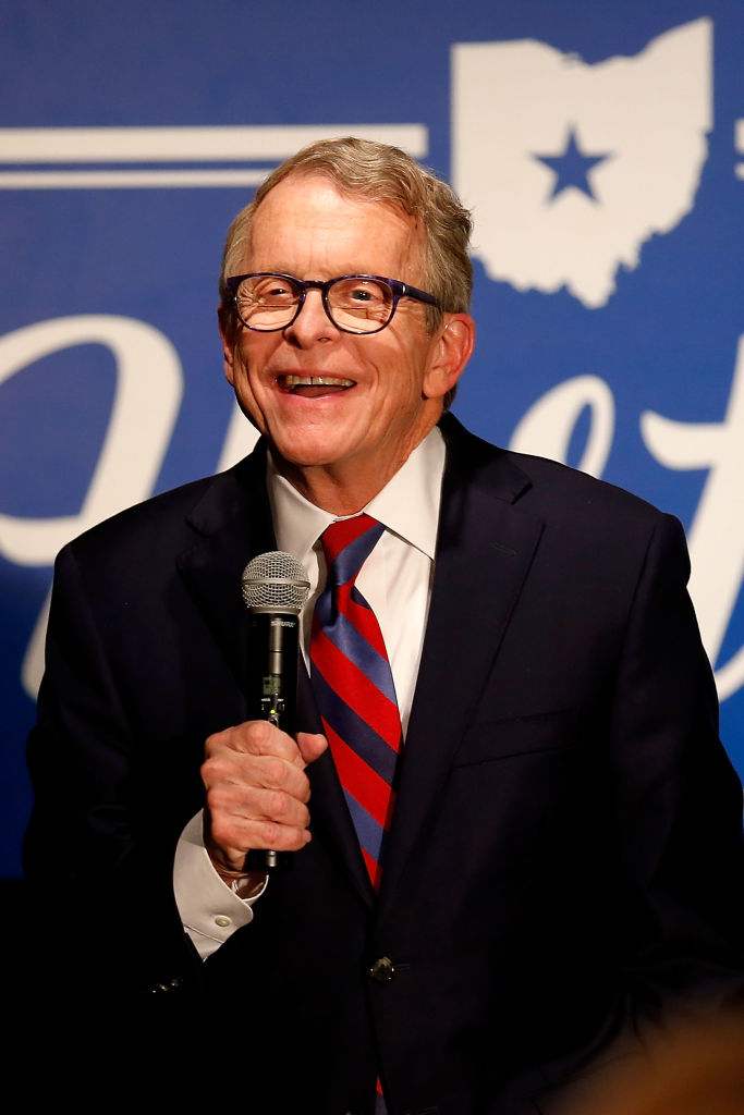Ohio Republican Gov. Mike DeWine speaks to supporters on Nov. 2, 2018, in Columbus, Ohio. | Credit: Kirk Irwin/Getty Images