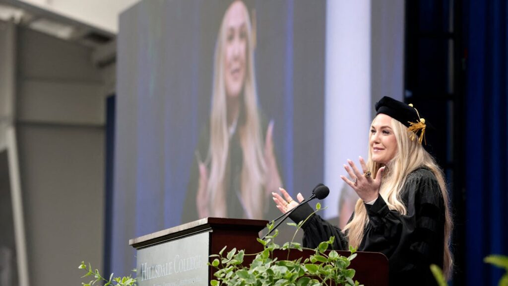 The Emotional Challenge Erika Kirk Delivers To Graduates About Charlie’s Legacy