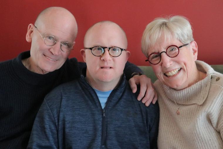 Fran, Dan and Suann Maier at their home in Yardley, Pennsylvania