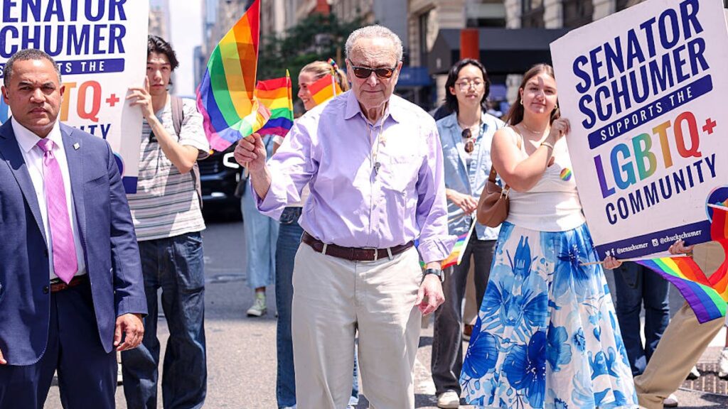 Chuck Schumer Booed at Pride Parade