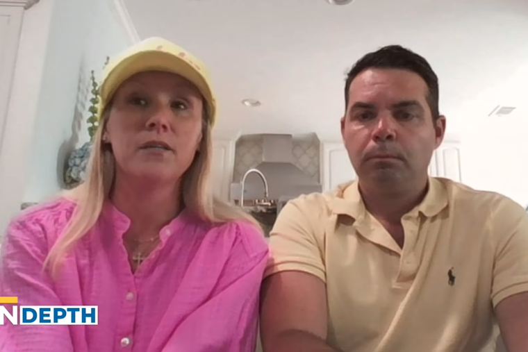 Annie and RJ Harber speak to Catherine Hadro on ‘EWTN News in Depth,’ July 24, 2026. The couple lost their two daughters, Blair and Brooke, in the 2025 Central Texas floods, and they say their daughters' deep Catholic faith continues to inspire them.