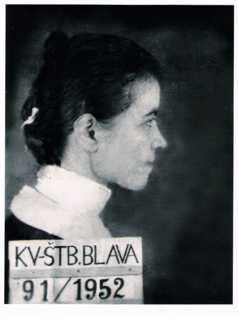 Blessed Zdenka Schelingová appears in a 1952 Czechoslovak State Security photograph taken after her arrest in Bratislava. | Credit: Archive of the Sisters of Mercy of the Holy Cross (SCSC)